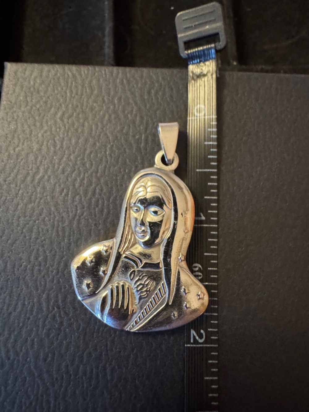 Our Lady of Guadalupe Necklace Stainless Steel Large - Picture 5 of 9
